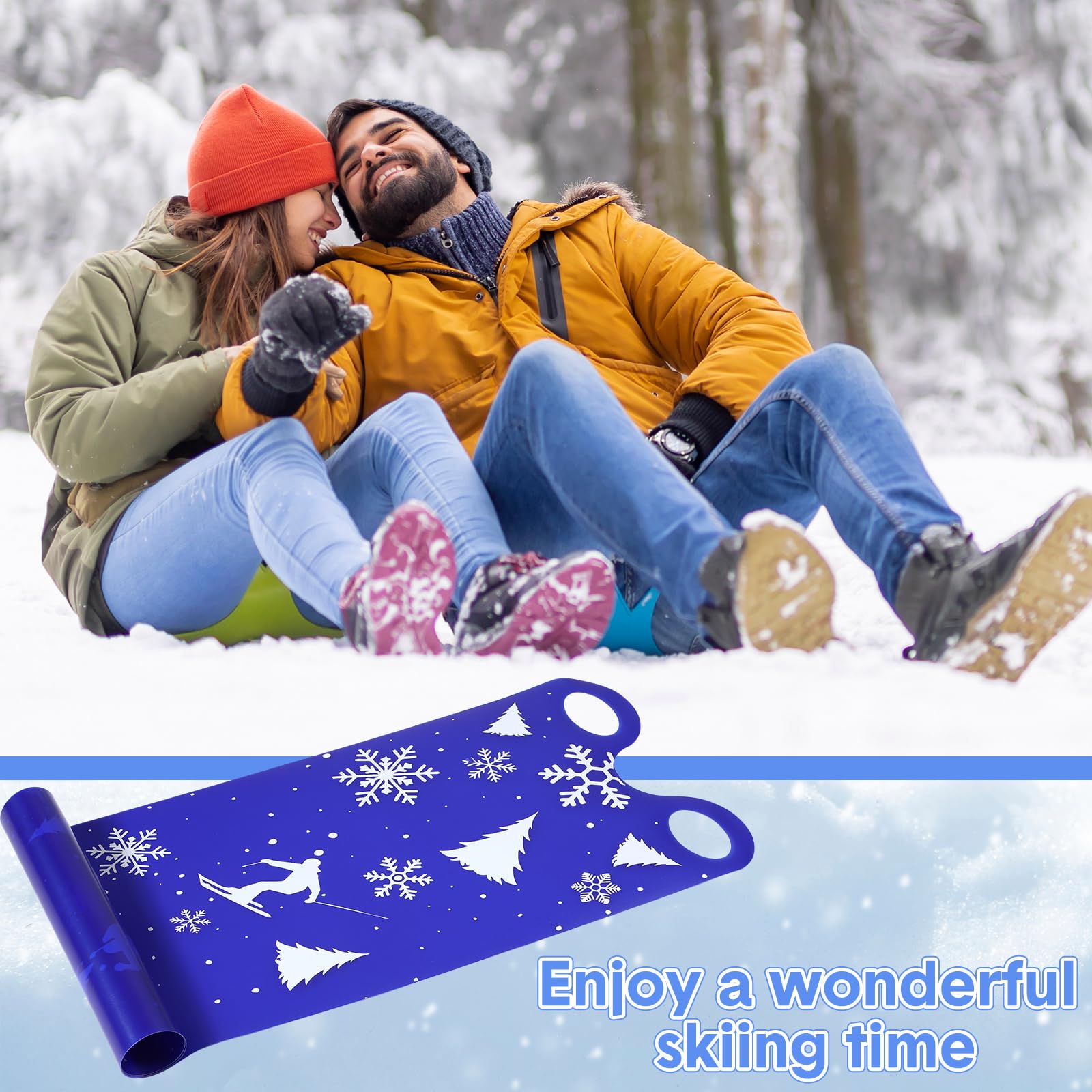 Soulchen rolled-up sled compact for travel, convenient lightweight transport