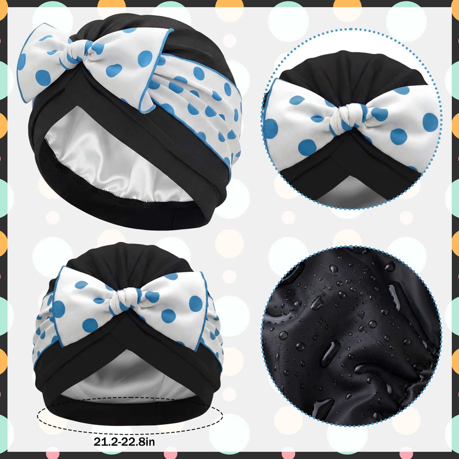 Soulchen side profile worn swim turban demonstrating secure fit