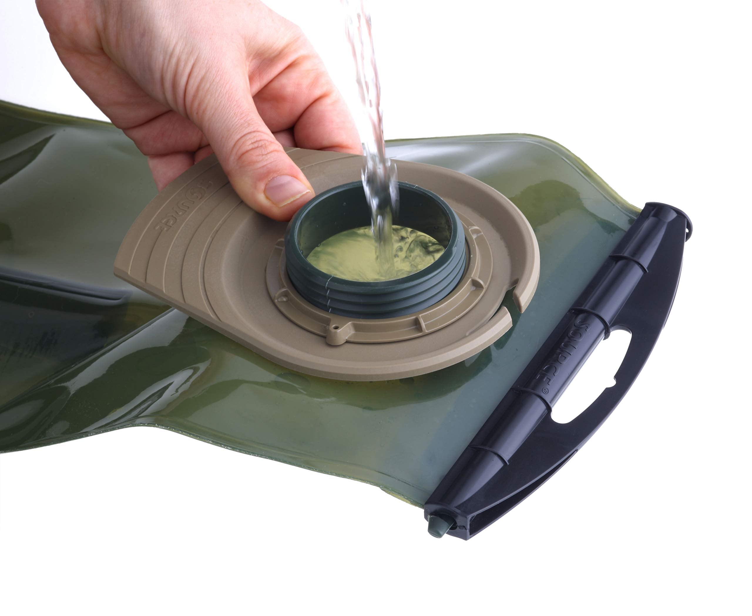 Source Helix 90-degree bite valve close-up offering comfortable high-flow drinking