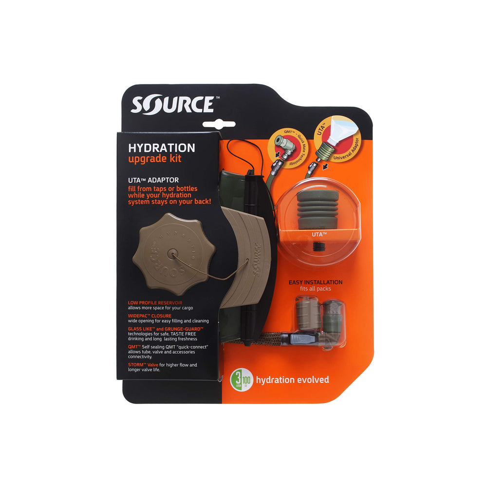 Source Widepac closure detail highlighting easy filling and thorough cleaning benefit