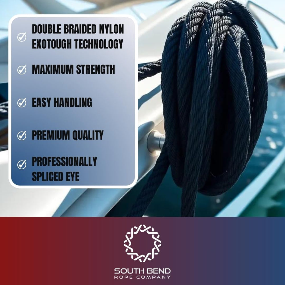 South Bend Rope Co tensile strength tag showing 13,500 lb rating for confidence