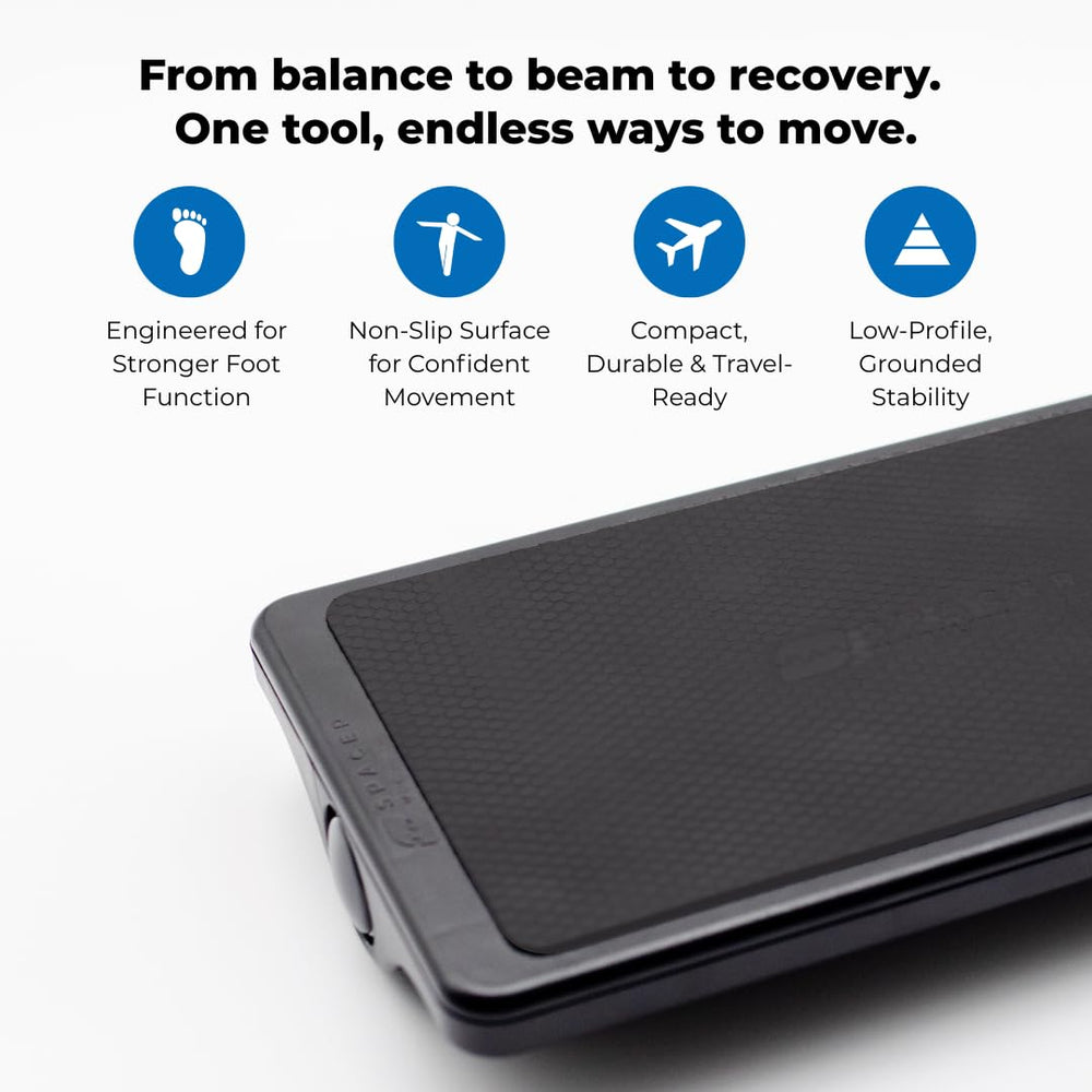 Spacer Mobility Origo Board top surface detail highlighting grip texture for safer balance work