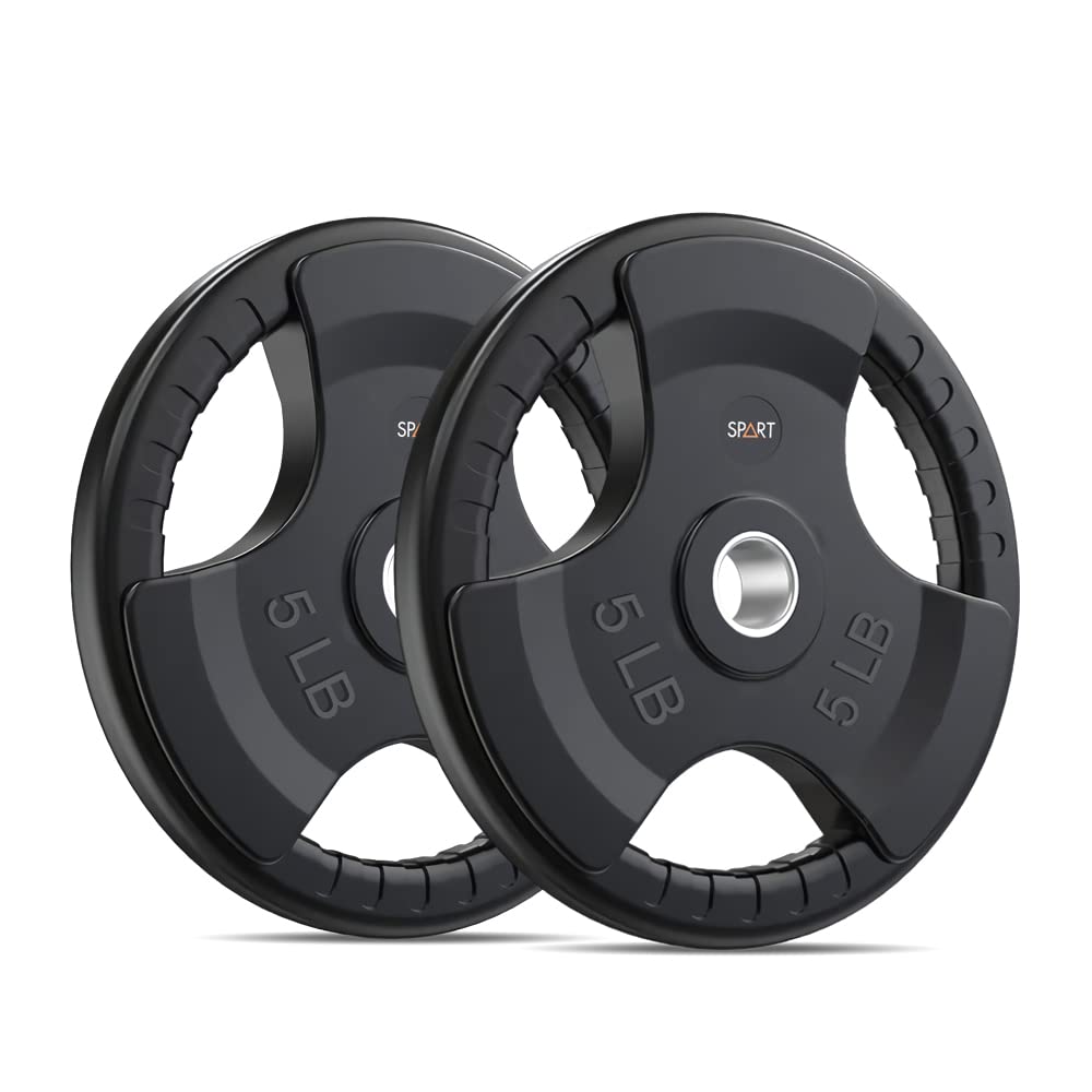 SPART 5 lb pair front view showing compact design and protective rubber