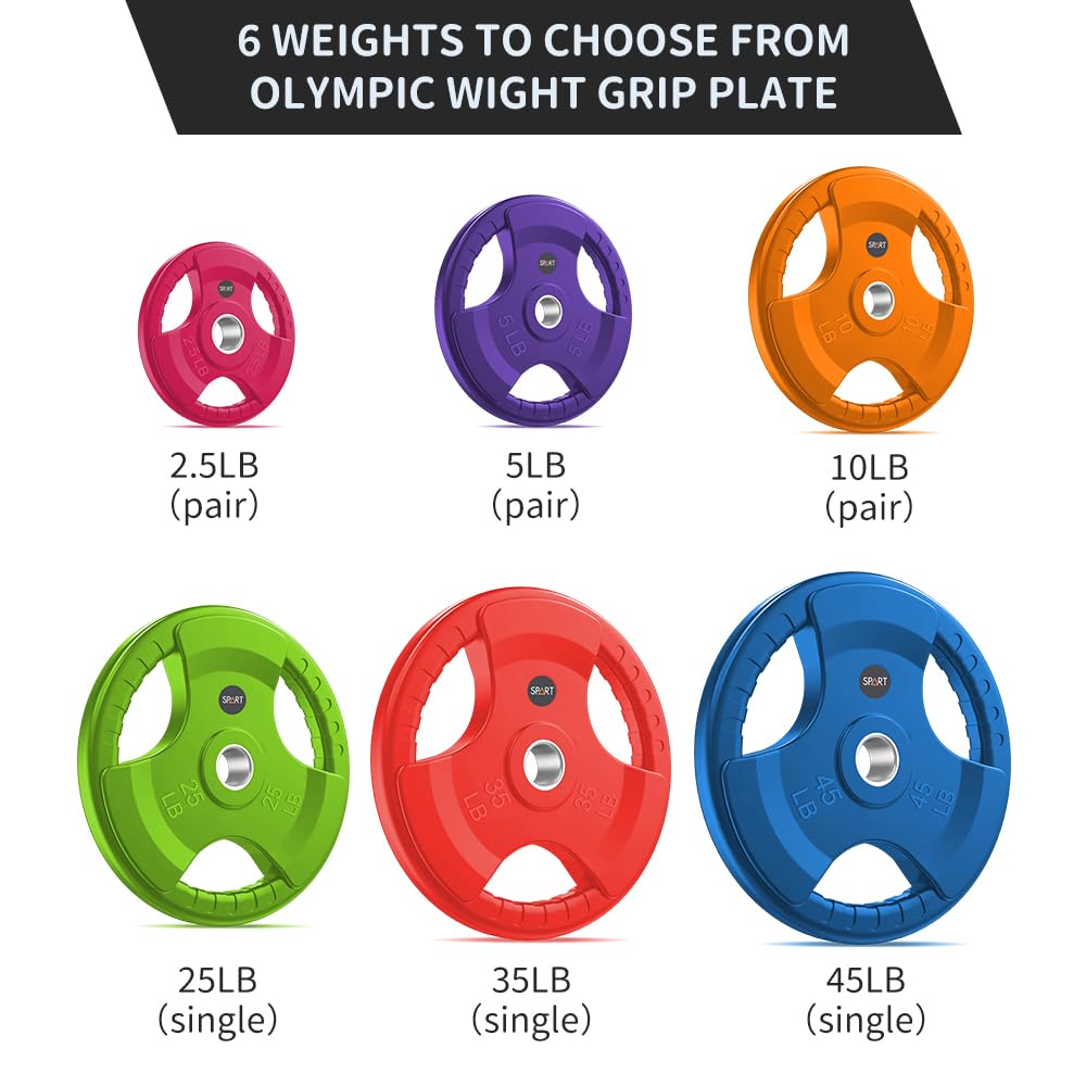SPART lineup showing different colors and sizes for fast weight selection and organization benefit