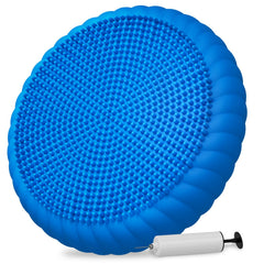 SpaseMaxxx front view showing wobble cushion and included pump for fast setup