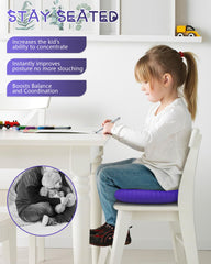 SpaseMaxxx disc on an office chair showing improved posture and reduced stiffness