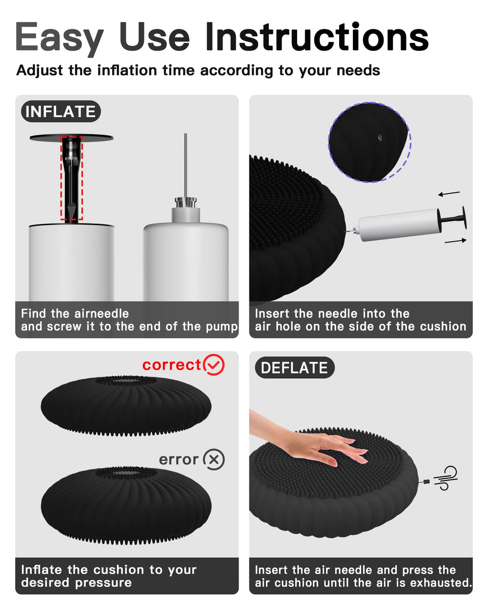 SpaseMaxxx side profile with visible inflation valve and easy adjustment benefit