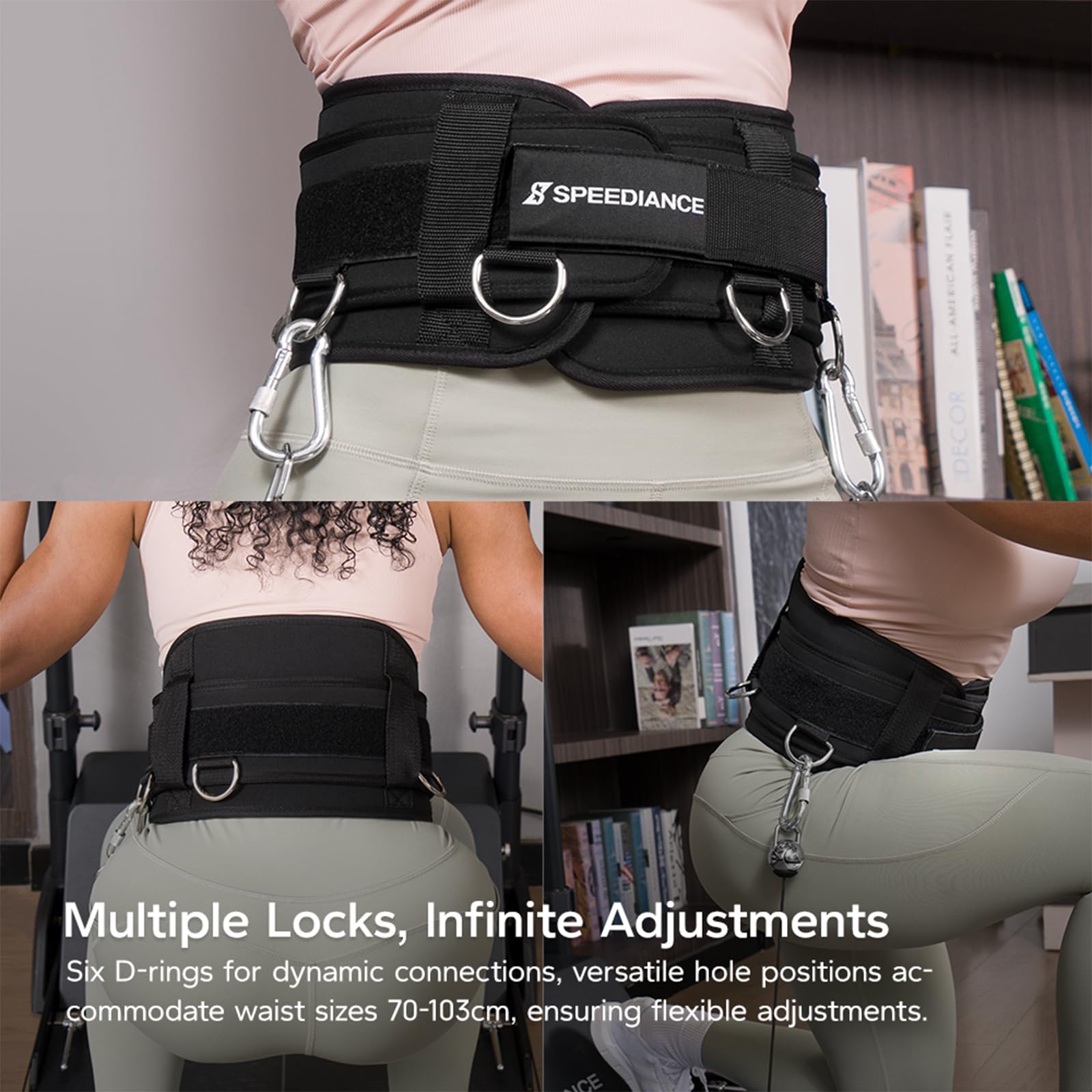 Speediance side contour displaying tapered edges for reduced chafing benefit