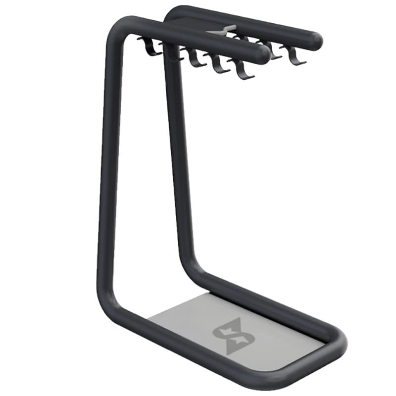 Speediance front view organizer showing 10 hooks and sleek black finish for tidy storage