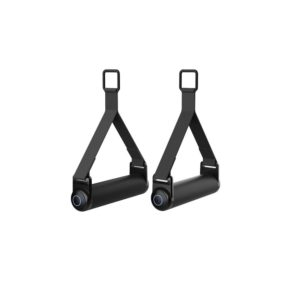 Speediance PowerGrip front view showing sturdy handles and carabiner compatibility for safe use