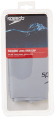 Speedo cap worn by swimmer in pool demonstrating low drag benefit