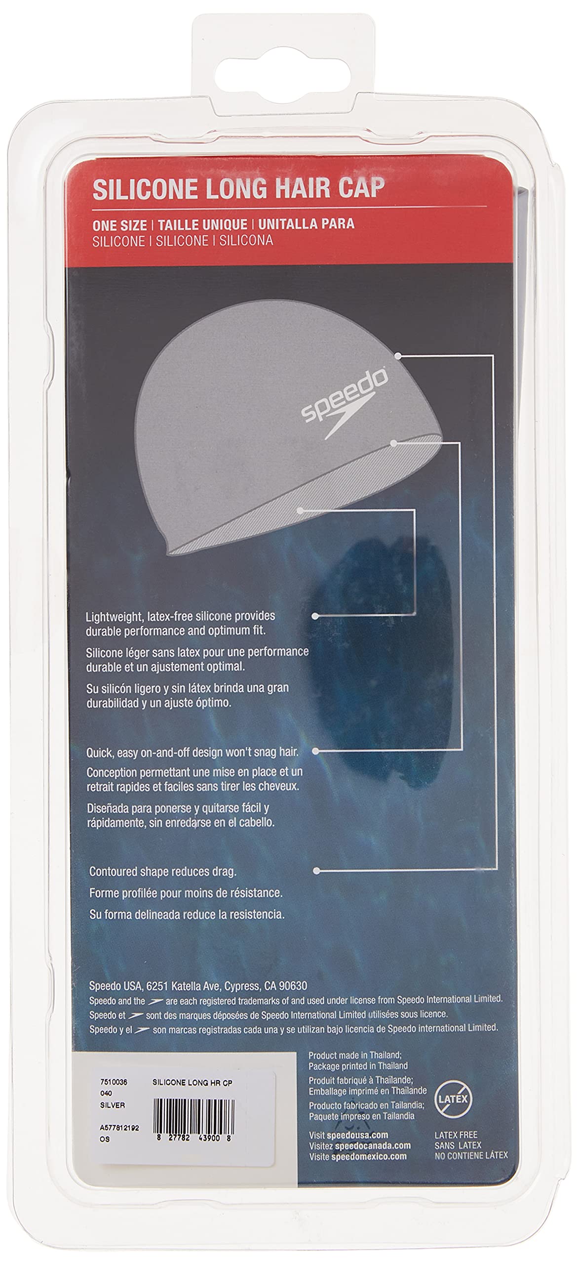Speedo side view showing logo and neat edge for comfortable fit