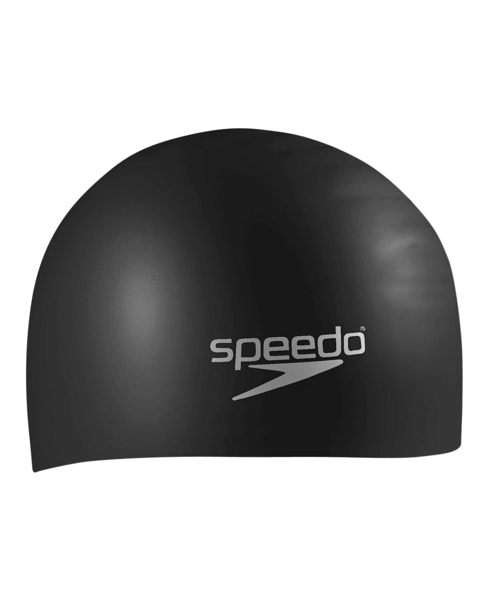 Speedo front view showing cap fit and roomy crown for comfort