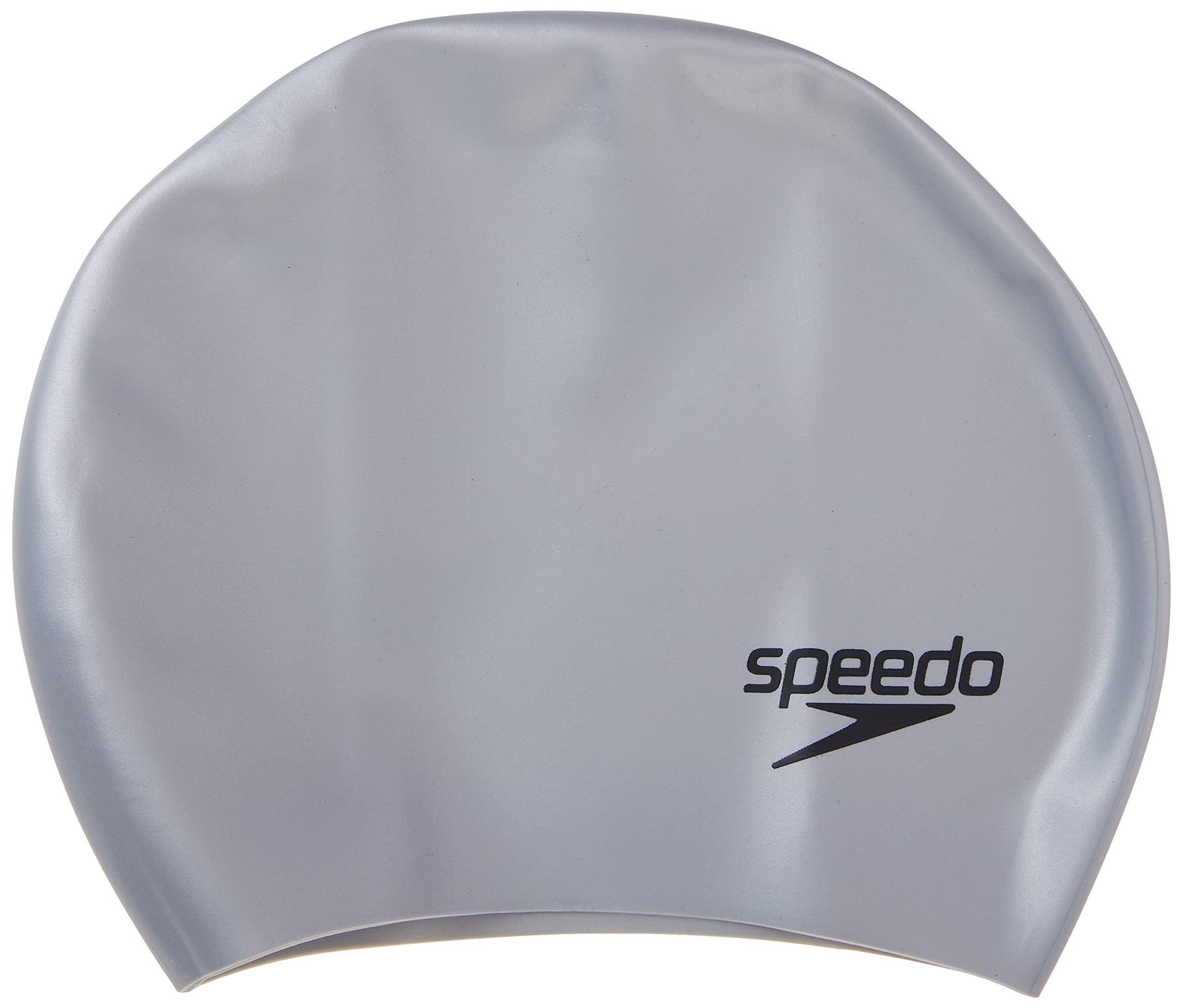 Speedo front view of cap showing smooth fit and secure hold