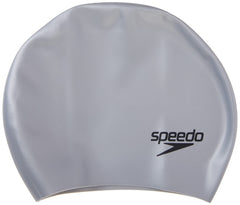 Speedo front view of cap showing smooth fit and secure hold
