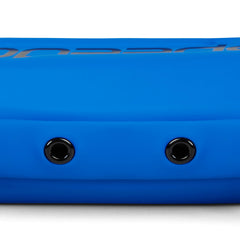 Speedo case clipped to swim bag showing easy attachment and accessibility