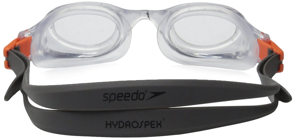 Speedo Hydrospex close-up of silicone seal highlighting comfort and leak resistance
