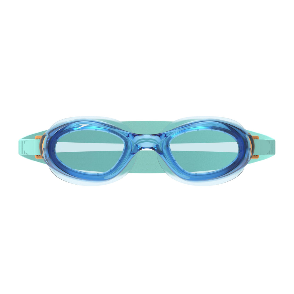 Speedo Hydrospex close-up of soft unibody frame highlighting comfortable seal