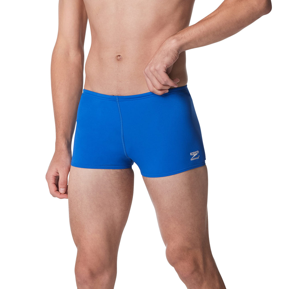 Speedo lifestyle poolside scene showing quick-dry comfort and everyday use
