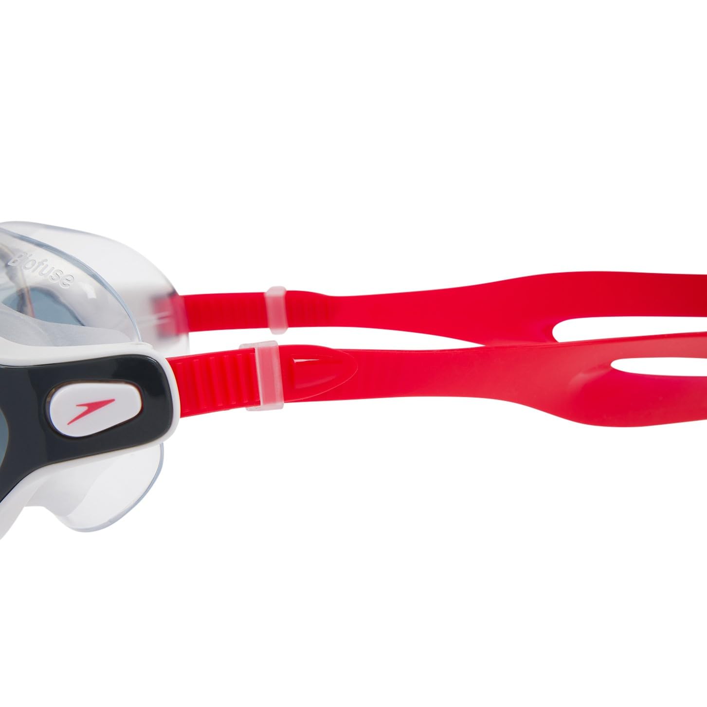 Speedo Rift Pro packaging and contents display showing durable case and accessories