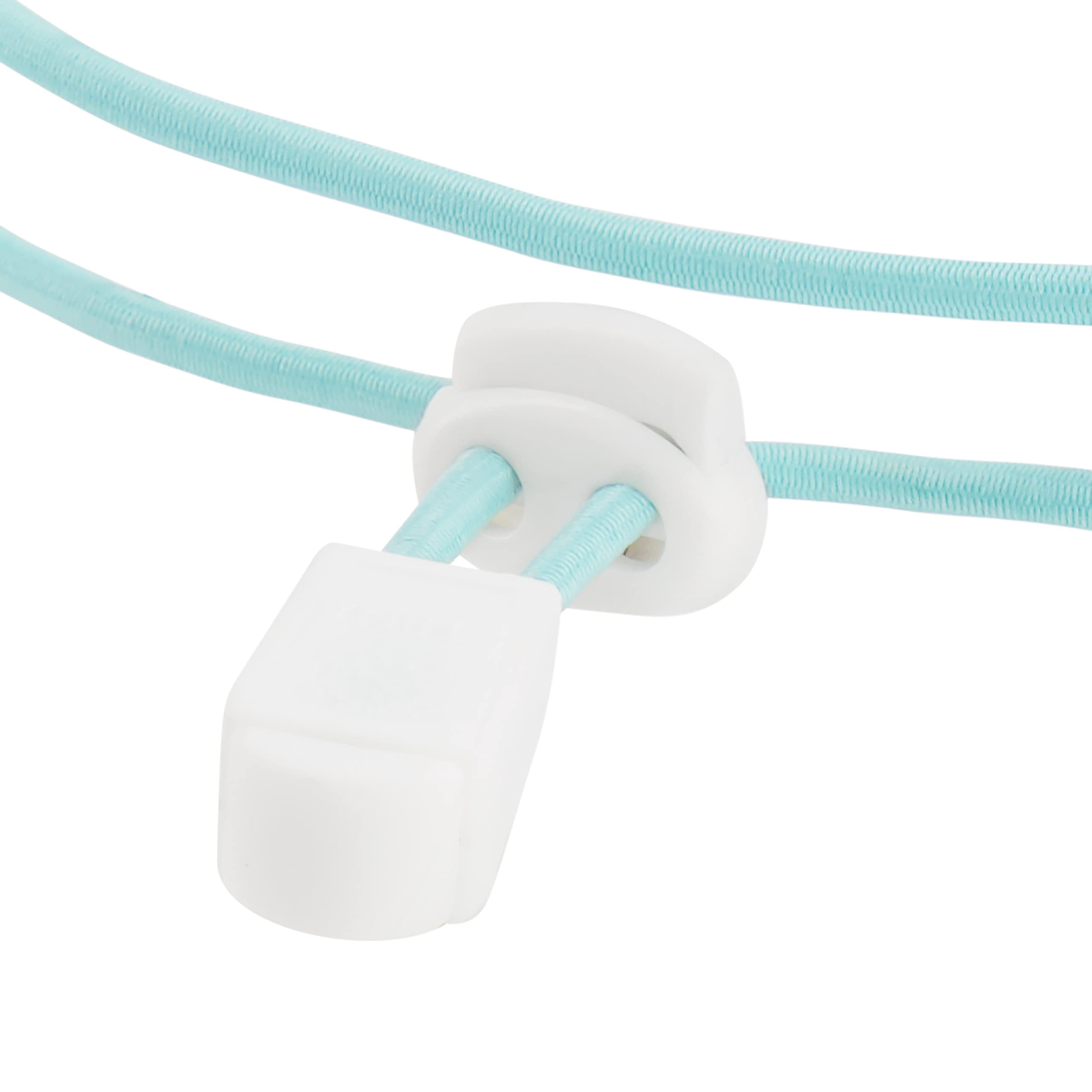 Speedo detail of soft bungee strap offering comfort and secure hold benefit