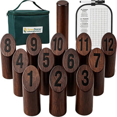 SpexDarxs front packaging showing full wooden tossing game set and contents