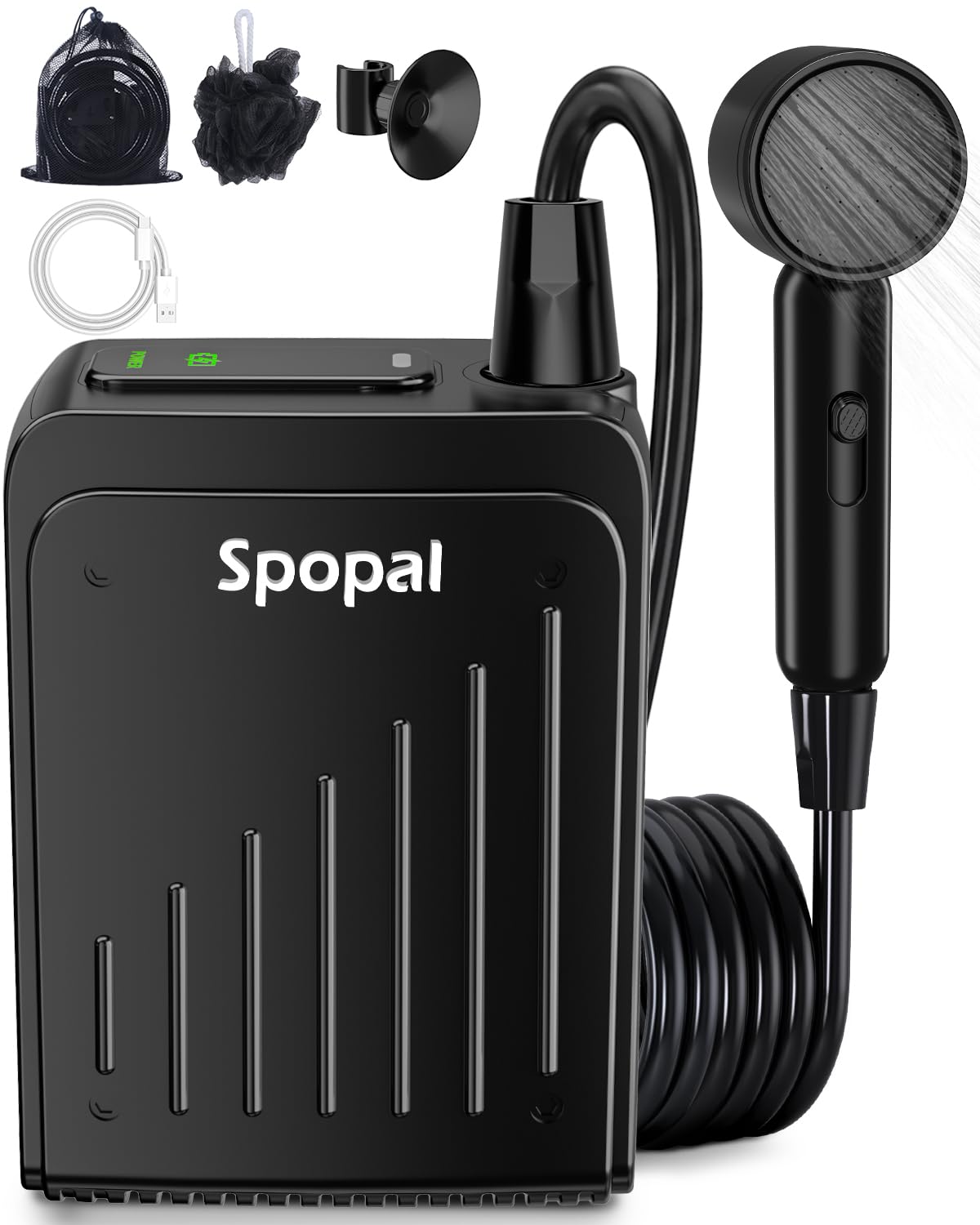 Spopal front view pump showing controls and indicator for quick status checks