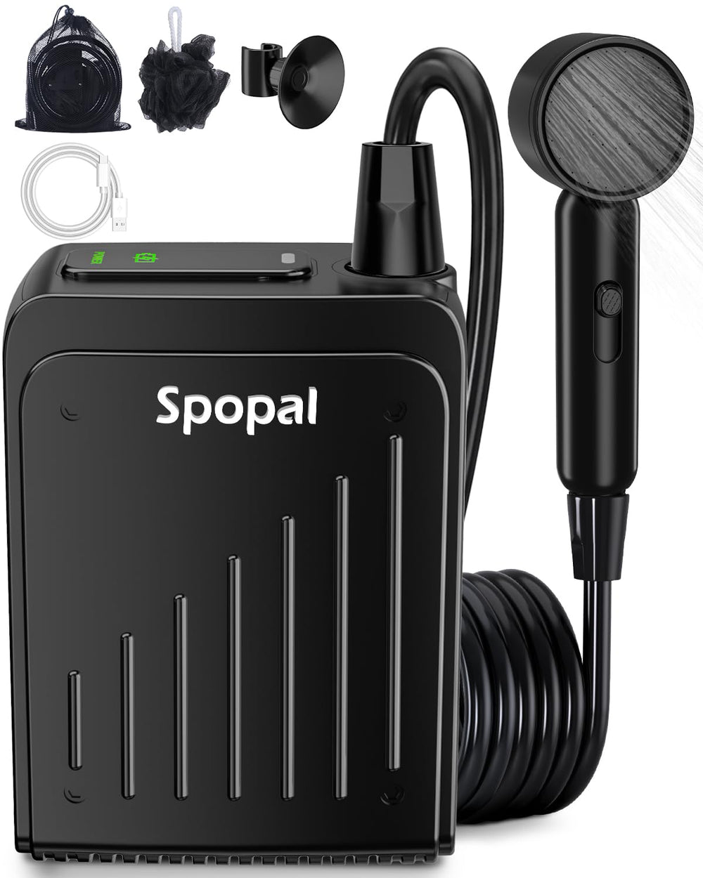 Spopal front view pump showing controls and indicator for quick status checks