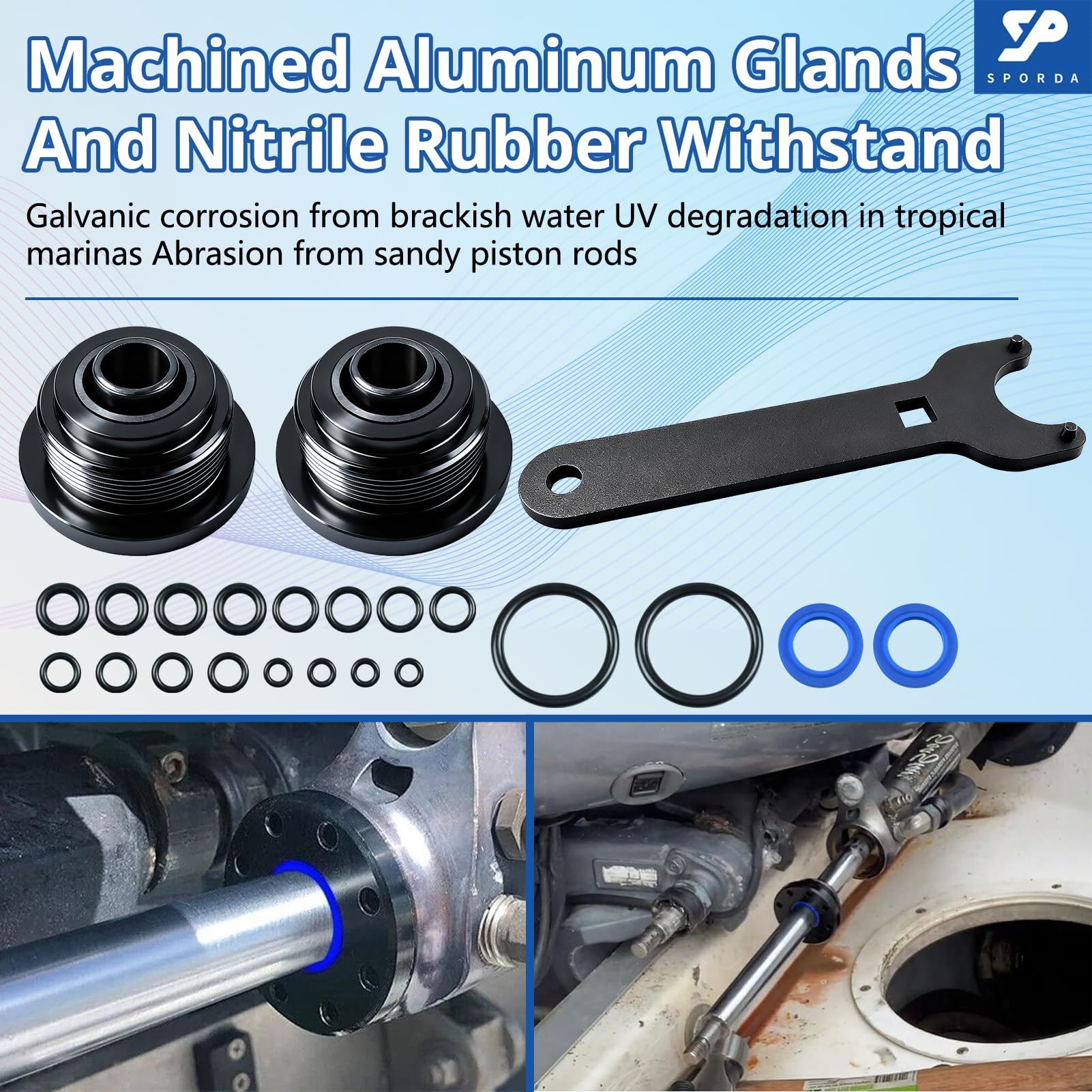 SPORDA mechanic disassembling hydraulic cylinder speeding repair workflow