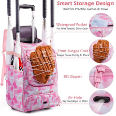 SPORJET dual bat holders at side keeping bats secure during travel