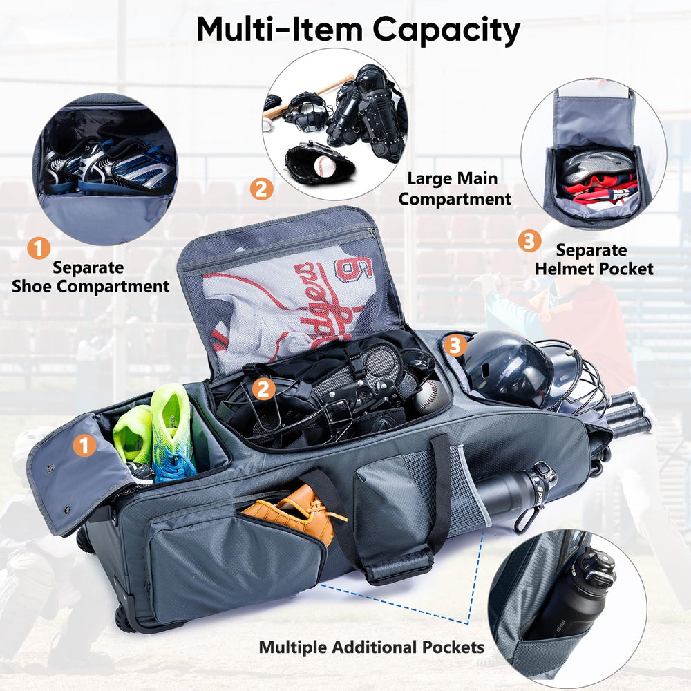 SPORJET separate shoe compartment with cleats to prevent dirt transfer