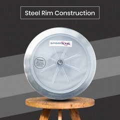 SPORTAXIS steel rim closeup highlighting durability and consistent feel