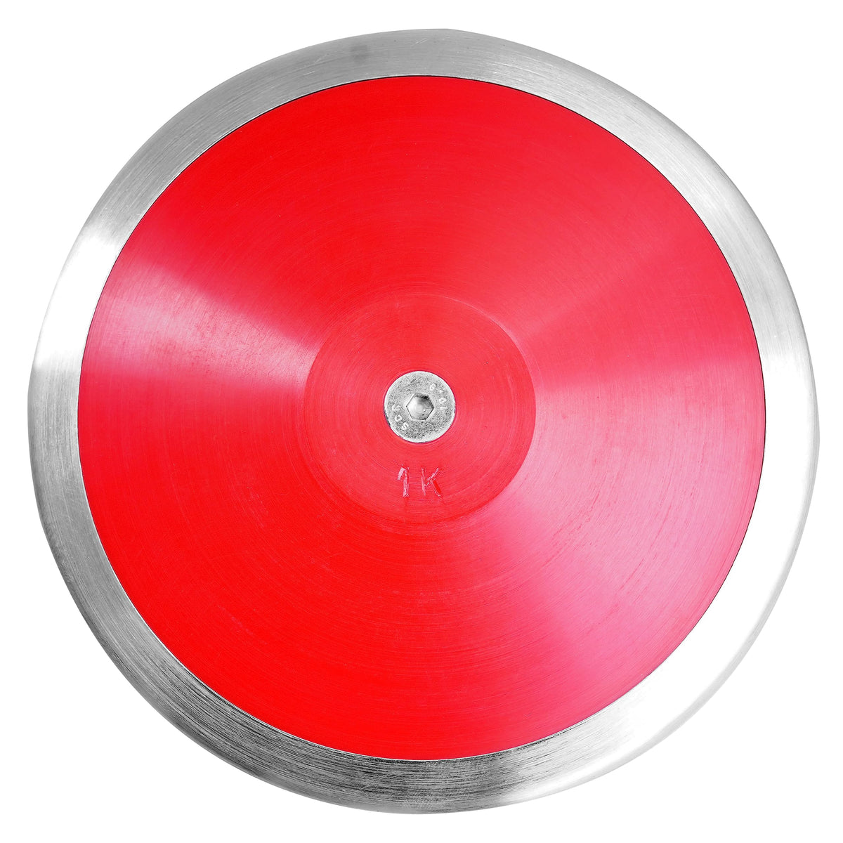 SPORTAXIS front view red discus showing clear markings and reliable design