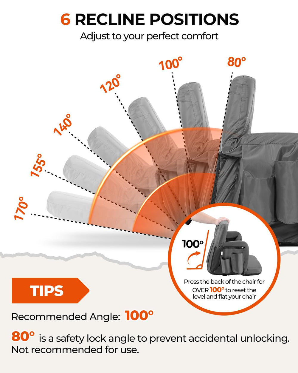 Sportneer padded armrest detail for added comfort and relaxed elbows