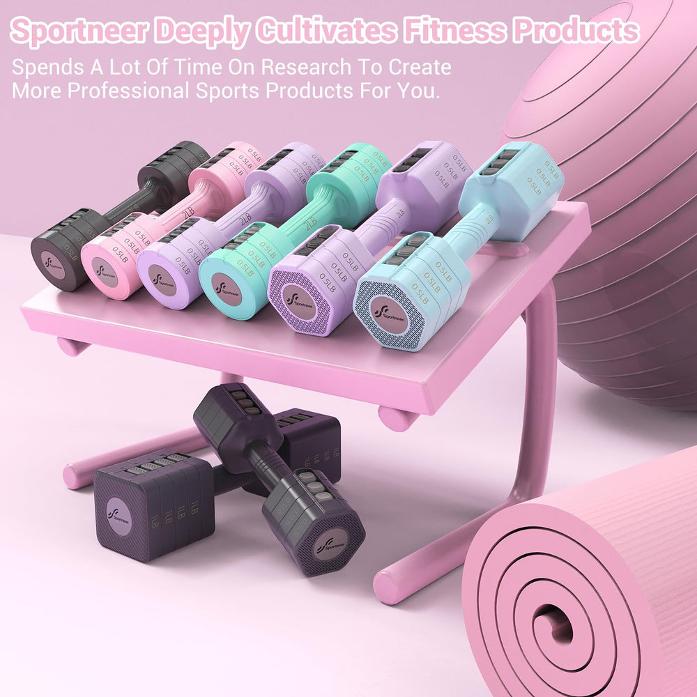 Sportneer close label photo showing printed weight values for quick selection