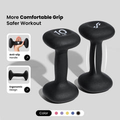 Sportneer close-up of ergonomic curved handle showing secure, comfortable grip