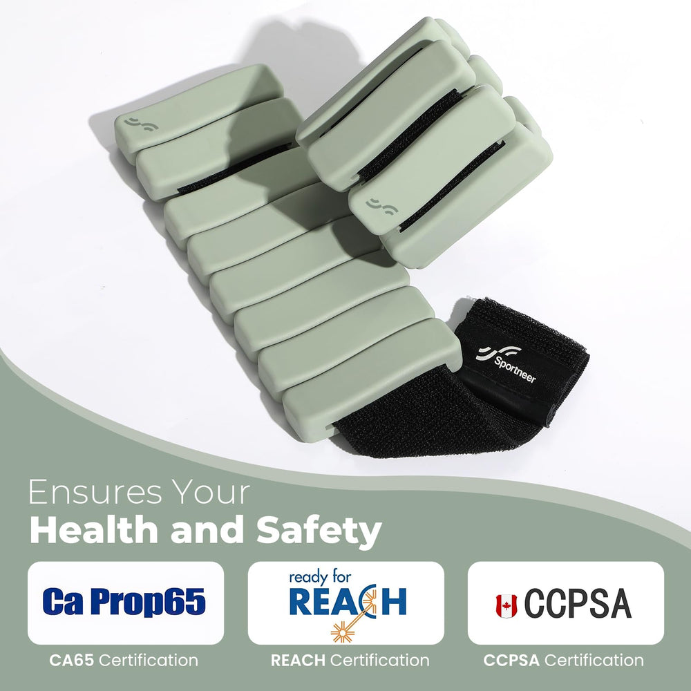 Sportneer strap and hook-and-loop closure detail for secure customized fit