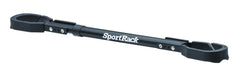 SportRack front view of adapter showing telescoping bar and mounting points for secure transport