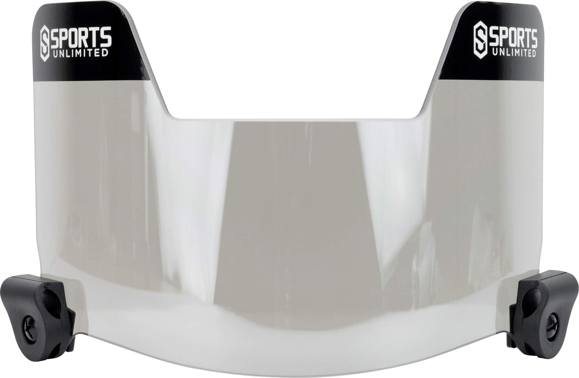 Sports Unlimited visor front view showing full shield and finish benefit clarity
