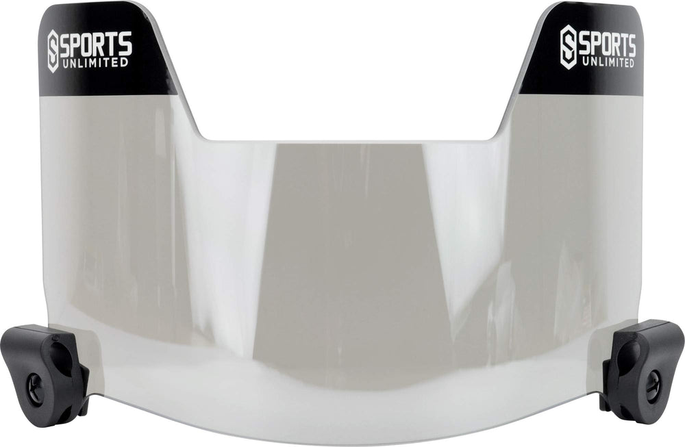 Sports Unlimited visor front view showing full shield and finish benefit clarity
