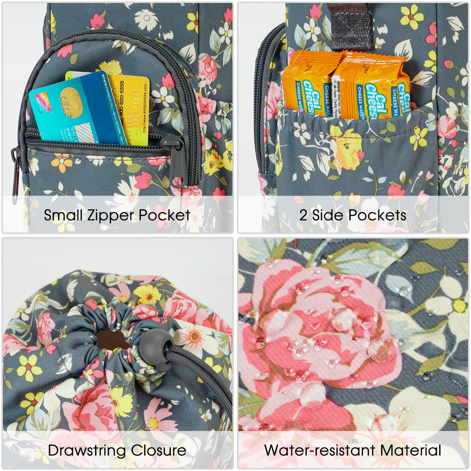 sportsnew front zip pocket with phone inside for secure storage