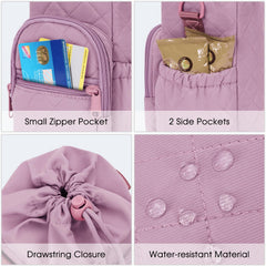 sportsnew phone pocket detail with phone inserted for secure storage