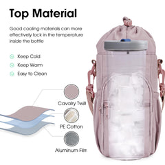 sportsnew side pocket and adjustable strap displayed, comfortable hands-free carrying benefit