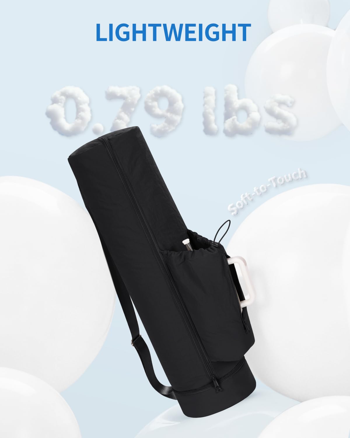 sportsnew adjustable strap and buckle shown for comfortable customized carrying