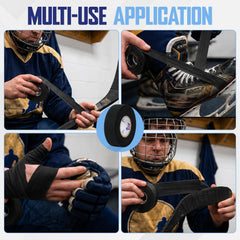 SportsTape applied to baseball bat handle improving hand traction