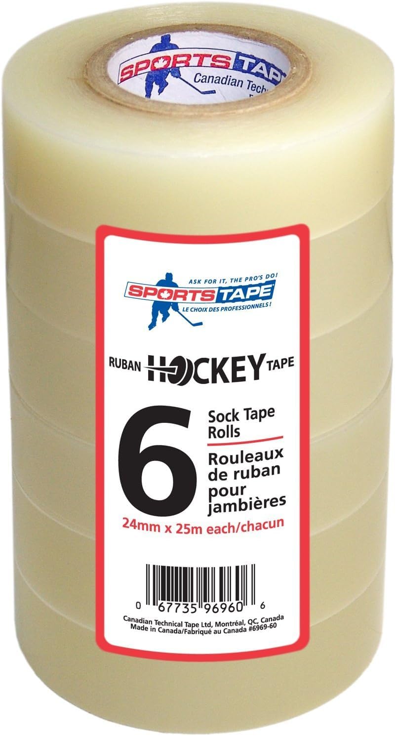 SportsTape product label closeup showing measurements and performance features
