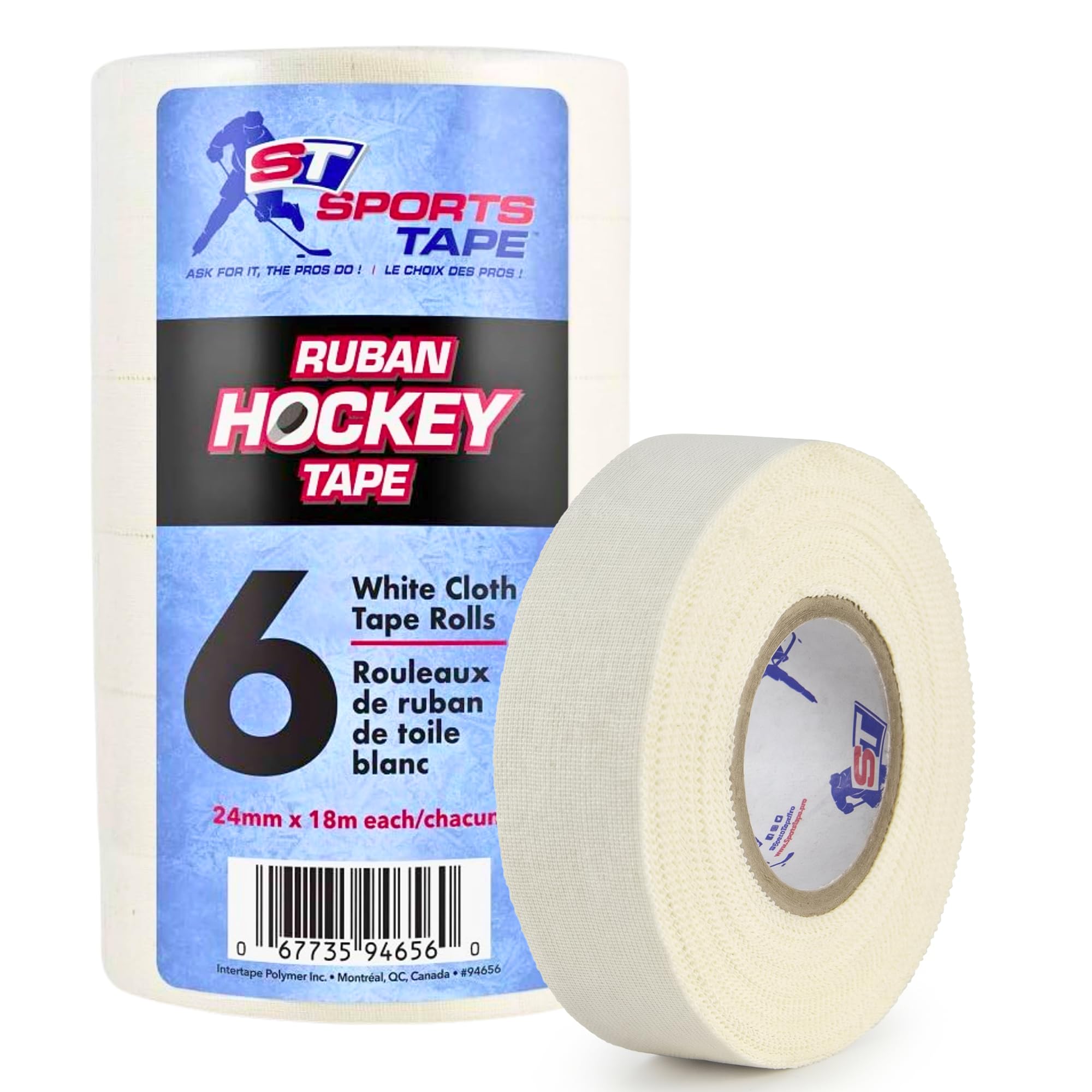 SportsTape open pack with six arranged rolls illustrating ready-to-use supply