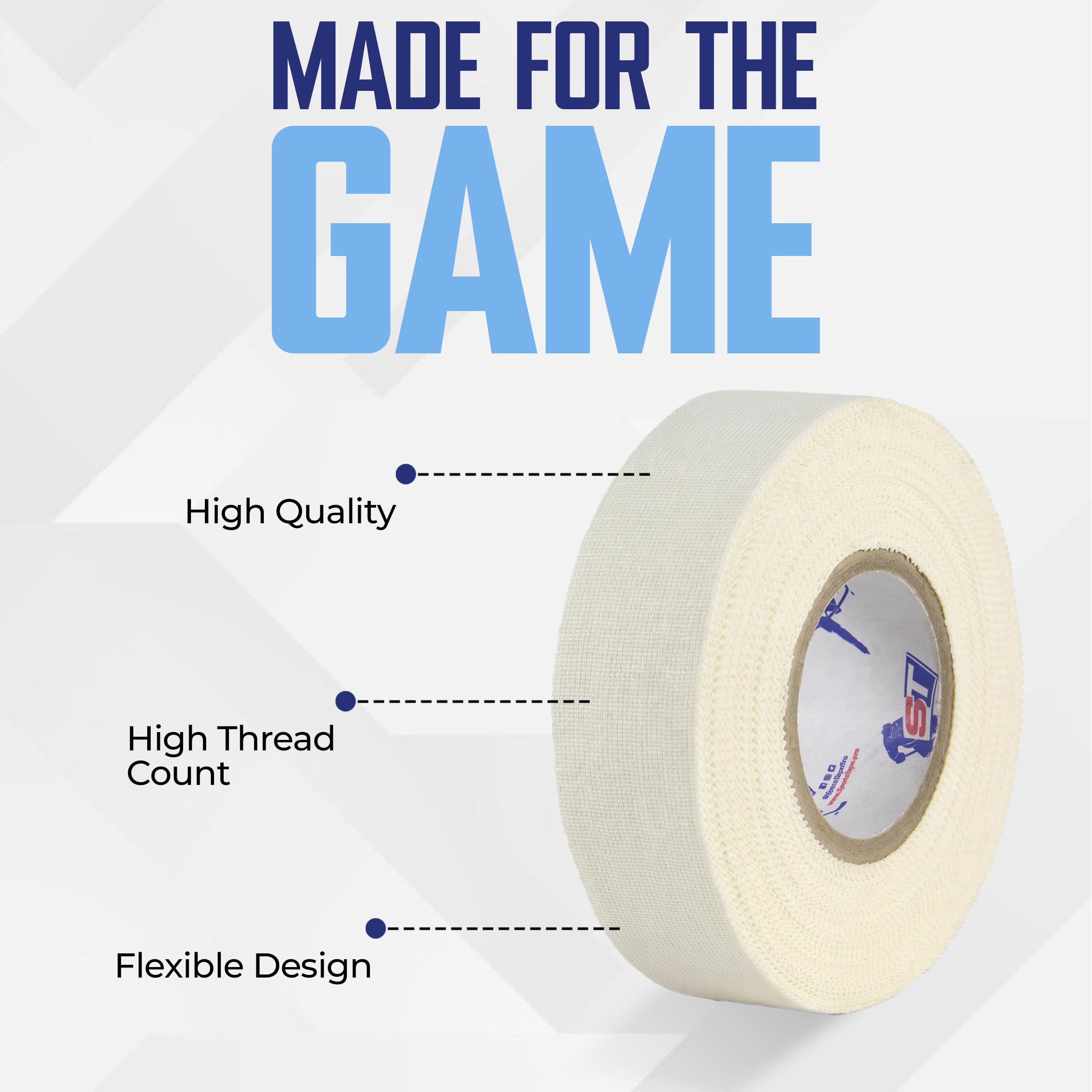 SportsTape ST applied to a hockey stick blade improving puck control