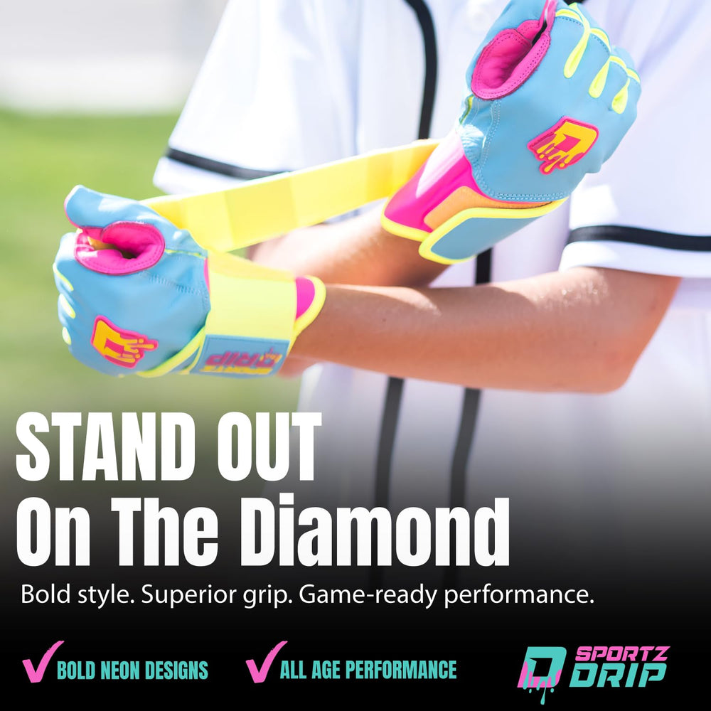 Sportz Drip Volt palm detail highlighting tacky grip advantage