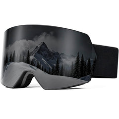 SPOSUNE front view showing wide 180° lens and clear snow visibility benefit